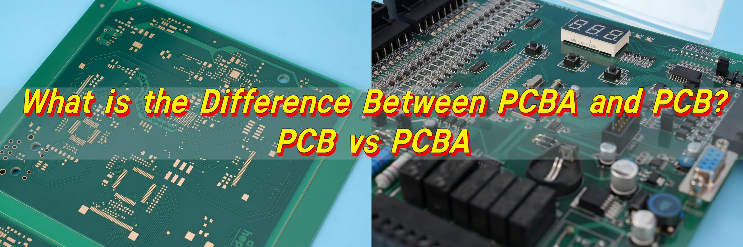 What is the Difference Between PCBA and PCB? PCB vs PCBA